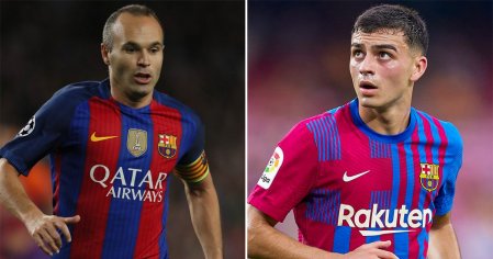 Barcelona star Pedri loved Andreas Iniesta so much he wanted to go bald like his idol - Daily Star