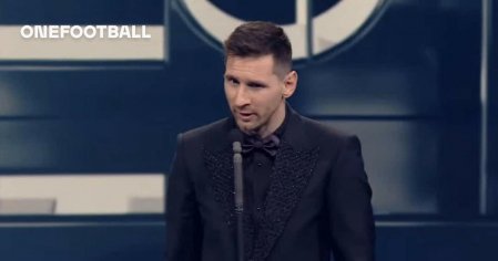 Lionel Messi drops family joke into FIFA award speech | OneFootball