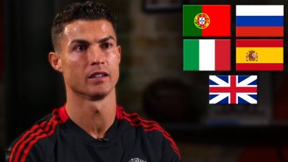 Cristiano Ronaldo Speaking 5 Different Languages - YouTube