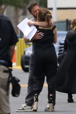 Jennifer Lopez Kisses Ben Affleck on Set of His Upcoming Movie: Photo