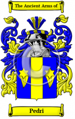Pedri Name Meaning, Family History, Family Crest & Coats of Arms