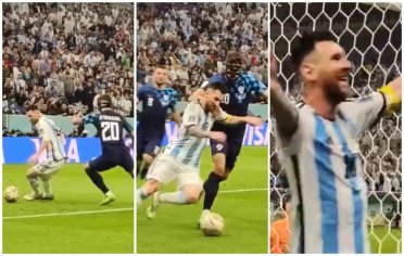 Lionel Messi assist and skill vs Josko Gvardiol - video