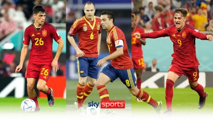 Pedri and Gavi evoke memories of Xavi Hernandez and Andres Iniesta in Spain rout - World Cup hits and misses | Football News | Sky Sports