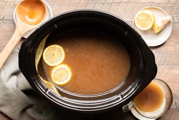 Slow Cooker Beef Bone Broth - The Magical Slow Cooker