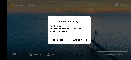 DJI Fly App Update v1.5.1 (2025) mit Android 12 und Pixel 6 Fix