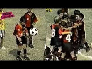 Rare video of 9 years old Lionel Messi - YouTube