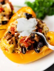Taco Stuffed Peppers - The Cozy Cook