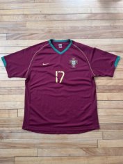 2006 World Cup Nike Portugal Cristiano Ronaldo #17 Home Kit Shirt Jersey Large  | eBay
