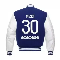 PSG Football Club Logo Varsity Jacket | Lionel Messi | JM