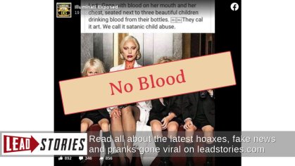 Fact Check: Lady Gaga Did NOT Drink Blood With Children On American Horror Story Episodes | Lead Stories