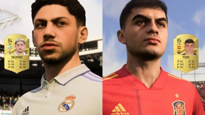 FIFA 23 community reacts to Pedri having a higher overall than Federico Valverde