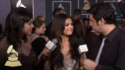 Selena Gomez on the 53rd Annual GRAMMY Awards red carpet | GRAMMYs - YouTube