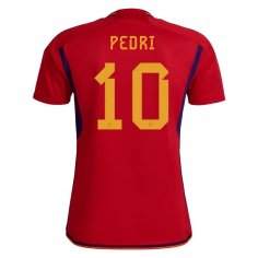 Pedri #10 Spain Home Jersey 2022 - Jerseys Sports