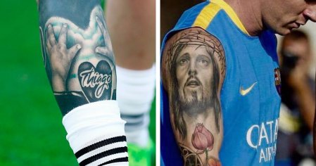 lionel messi arm tattoo