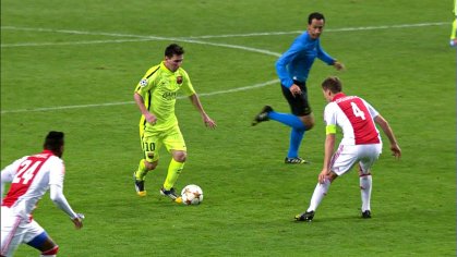 Lionel Messi vs Ajax (Away) 2014/15 UCL - 1080i English Commentary - YouTube