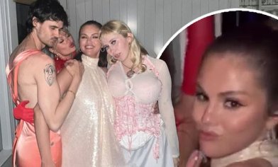 Selena Gomez dances the night away in white dress as she celebrates 30th birthday party with friends | Daily Mail Online