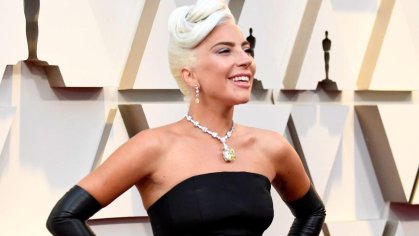 Lady Gaga Wore a 128-Carat Tiffany Necklace on the Oscars Red Carpet