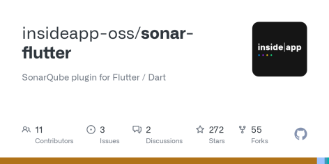 GitHub - insideapp-oss/sonar-flutter: SonarQube plugin for Flutter / Dart