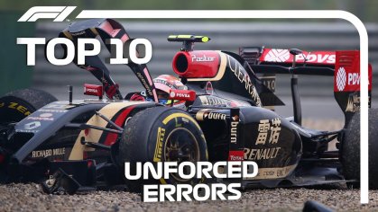 Top 10 Unforced Errors In F1 - YouTube