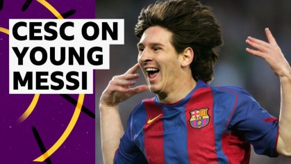 Lionel Messi: Cesc Fabregas relives playing with the Argentine at Barcelona's academy - BBC Sport