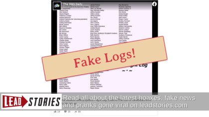 Fact Check: 'Leaked' Jeffrey Epstein Flight Log Is Fake - 40 Celebrities Including Beyonce, Chrissy Teigen & Barack Obama Were Never On 'Lolita Express' | Lead Stories