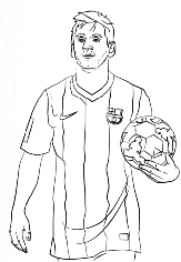 Dibujo de Lionel Messi para colorear | Dibujos para colorear imprimir gratis