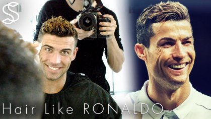 Cristiano Ronaldo hairstyle with color bleach - YouTube