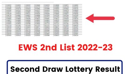 EWS 2nd List 2022-23 Result: Download EDUDEL DG Second Draw Lottery