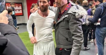 La emoción de Cvitanich por el encuentro con Messi: 