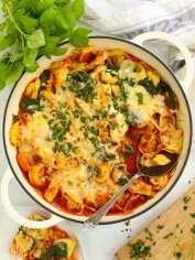 Tortellini 'Lasagne' Recipe {10 Minute Meal}