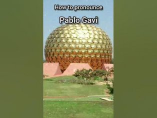 How to Pronounce Gavi - YouTube