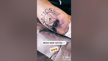 Lionel Messi New Tattoo 2022 #messi #tattoo #football - YouTube