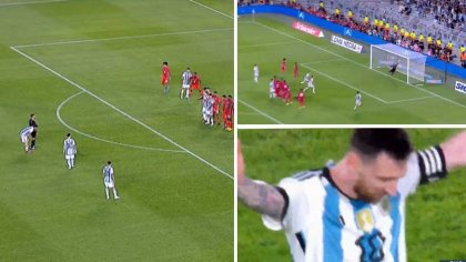 Lionel Messi scores 800th goal of his career with stunning free kick for Argentina