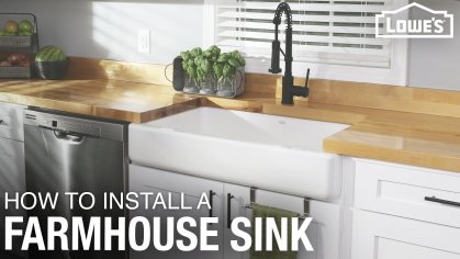 How To Install a Farmhouse Sink | DIY Kitchen Remodel - YouTube