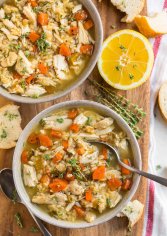 Crock Pot Chicken and Rice Soup – WellPlated.com