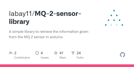GitHub - labay11/MQ-2-sensor-library: A simple library to retrieve the information given from the MQ 2 sensor in arduino