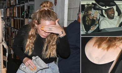 Adele shows off never-before-seen back tattoo of a bird as she leaves dinner with Rich Paul | Daily Mail Online