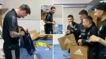Lionel Messi Surprised By Argentina Squad With Gifts On His 34th Birthday 