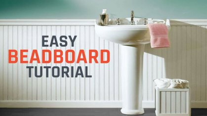 How to Install Beadboard or Wainscoting - YouTube