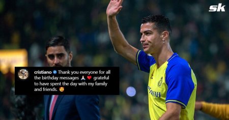 “Grateful” - Cristiano Ronaldo posts heartfelt Instagram message on 38th birthday