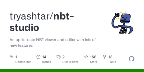 GitHub - tryashtar/nbt-studio: An up-to-date NBT viewer and editor with lots of new features