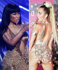 Nicki Minaj raps about her beef with Miley Cyrus
