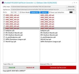 DpFileList Generator DLC 7.0 For PES 2021 - Pes Patch - Updates For Pro Evolution Soccer