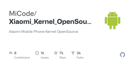 GitHub - MiCode/Xiaomi_Kernel_OpenSource: Xiaomi Mobile Phone Kernel OpenSource
