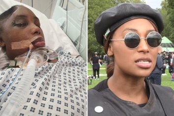 Activist Sasha Johnson lays bedridden one year after being shot in the head in harrowing pic shared by her family | The Sun
