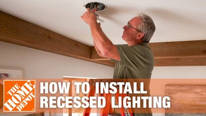How to Install Recessed Lighting | Can Lights | The Home Depot - YouTube