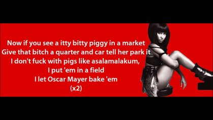 Nicki Minaj - Itty Bitty Piggy Lyrics Video - YouTube