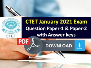 CTET 2021 Previous Year Question Paper with Answer Key PDF: Download January 2021 Exam Paper-1 & Paper-2