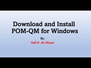 Download and Install POM QM for windows - YouTube