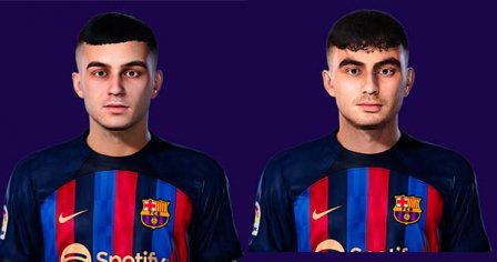 PES 2021 Pedri Face v1 & v2 by HS_Facemaker, patch and mods